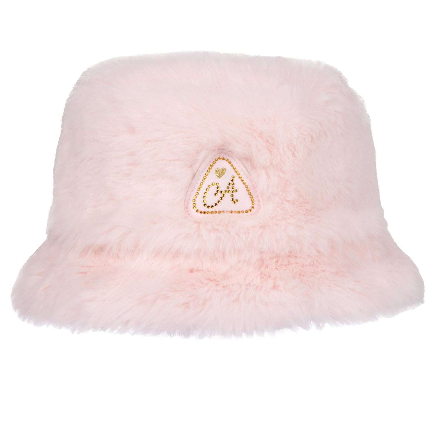 A DEE - Abstract Teddy Sylvia Faux Fur Bucket Hat - Baby Pink