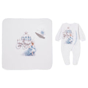 SOFIJA - Arabella Babygrow / Swaddle Blanket & Hat Set - Blue
