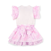 A DEE - Remi Bow-tique Chic Bow Print Mix Dress - White