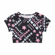 BONINI BY A DEE - Printed Sport Top & Legging Set Energy & Sprint - Black