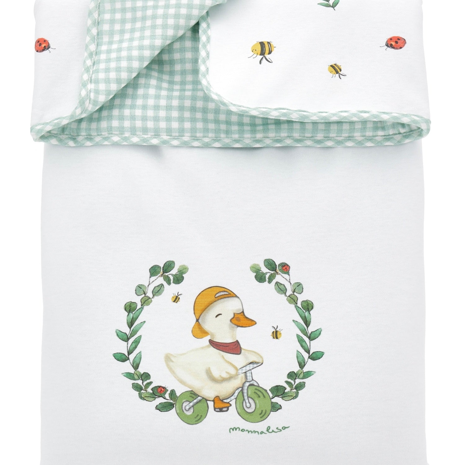 MONNALISA - Duck Four Piece Layette Set  - White