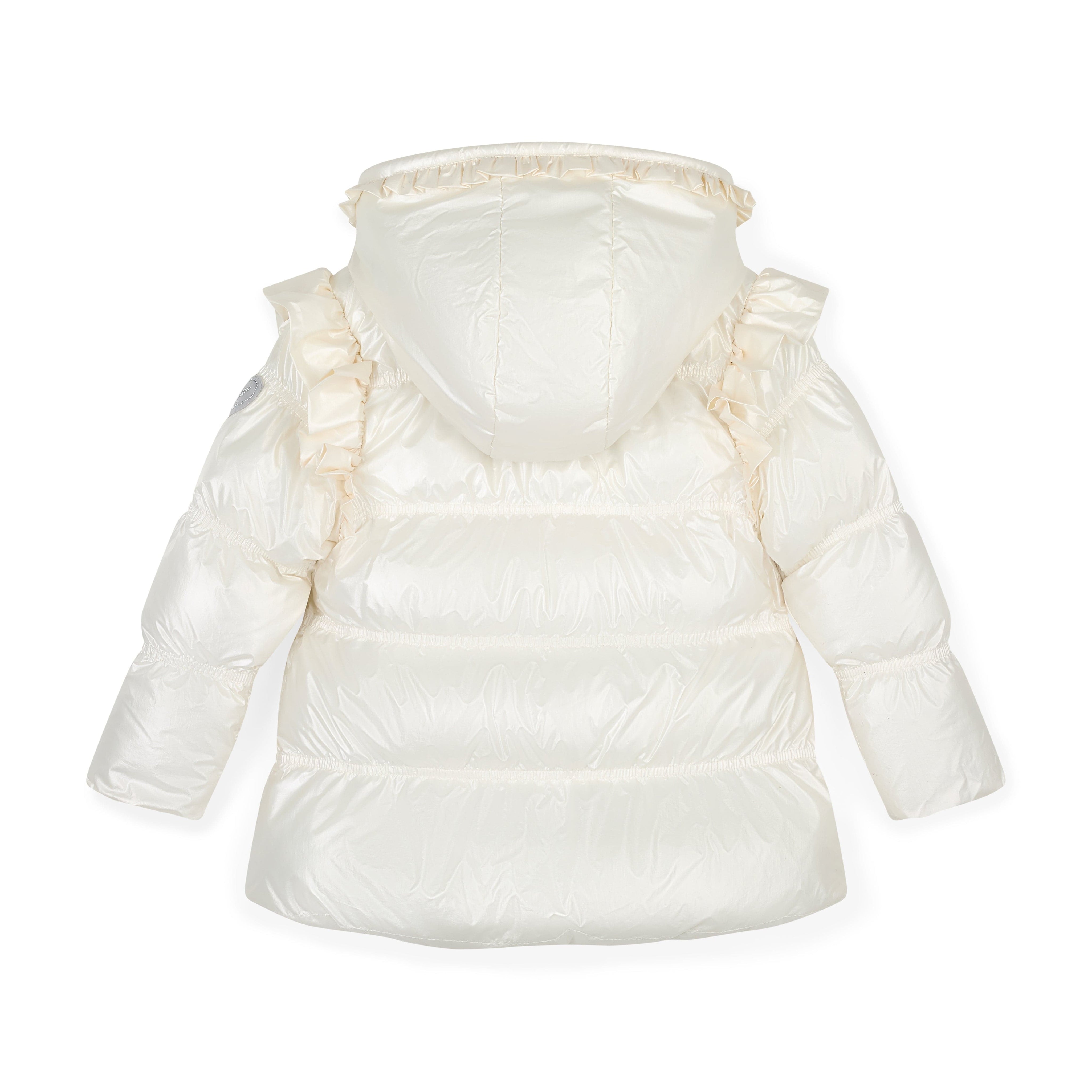 A DEE - Twilight Twirls Liliana Padded Jacket With Frill Heart Pockets - Snow White