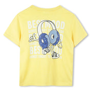 BILLIEBLUSH BOYS - Headphone T Shirt - Yellow