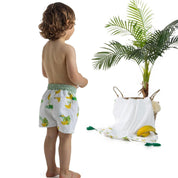 MEIA PATA - Tropical Print Swim Shorts - Green