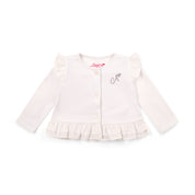 LITTLE A - Cutie Frutti Penny Cardigan - White