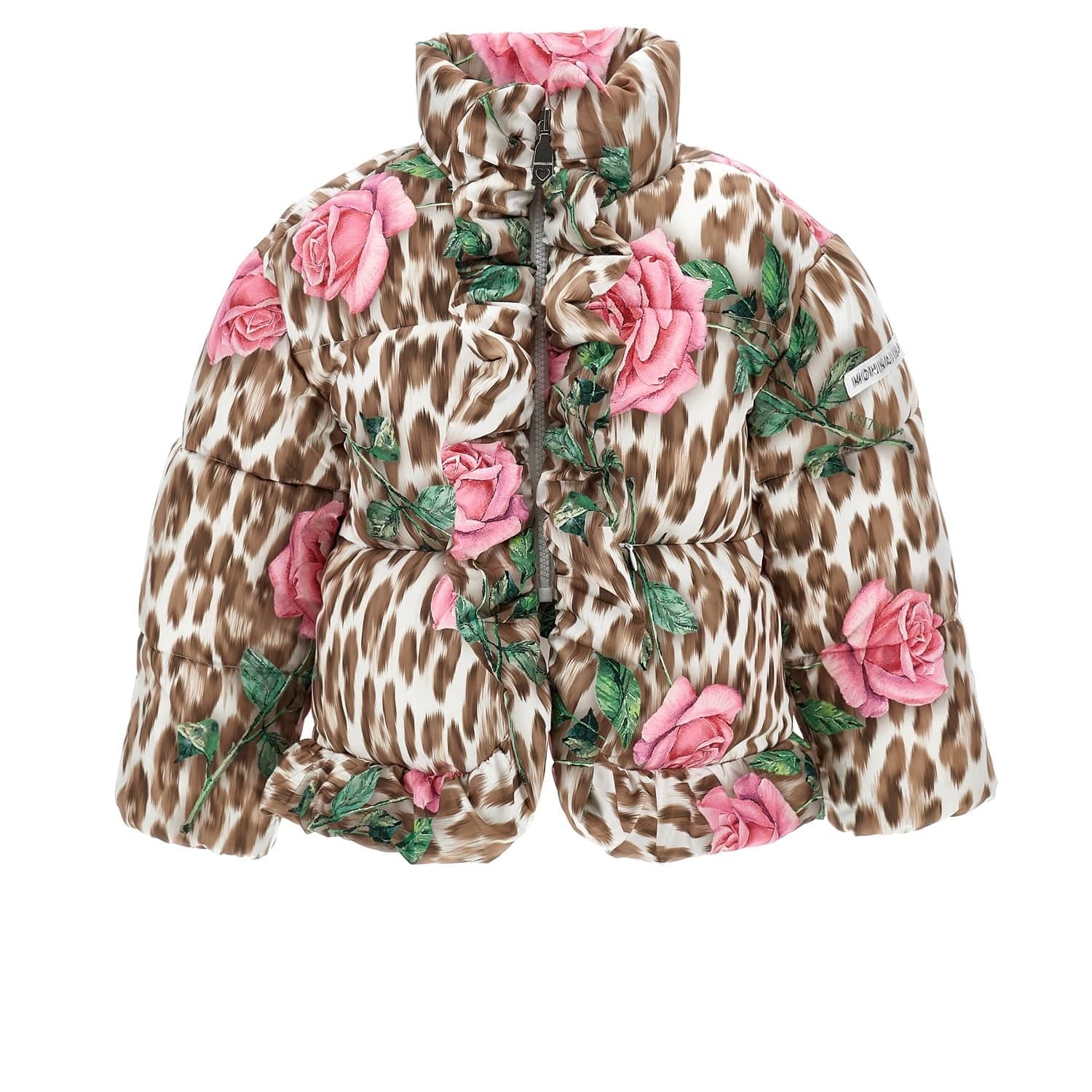 MONNALISA - Rose Puffer Jacket - Pink