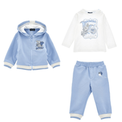 MONNALISA - Dumbo Three Piece Tracksuit Set - Blue