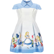 MONNALISA - Alice In Wonderland Dress - Blue