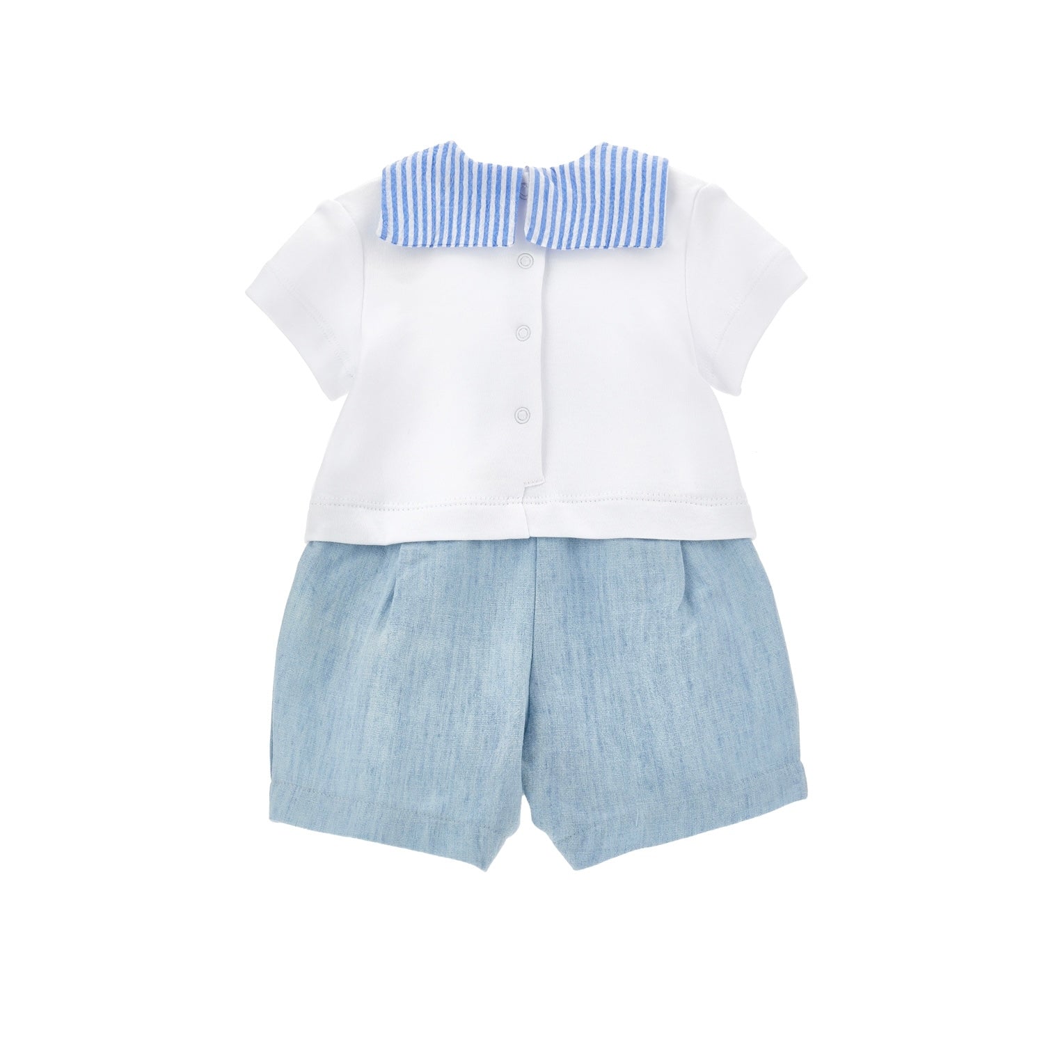 MONNALISA - Penguin Romper   - White