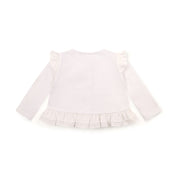 LITTLE A - Cutie Frutti Penny Cardigan - White