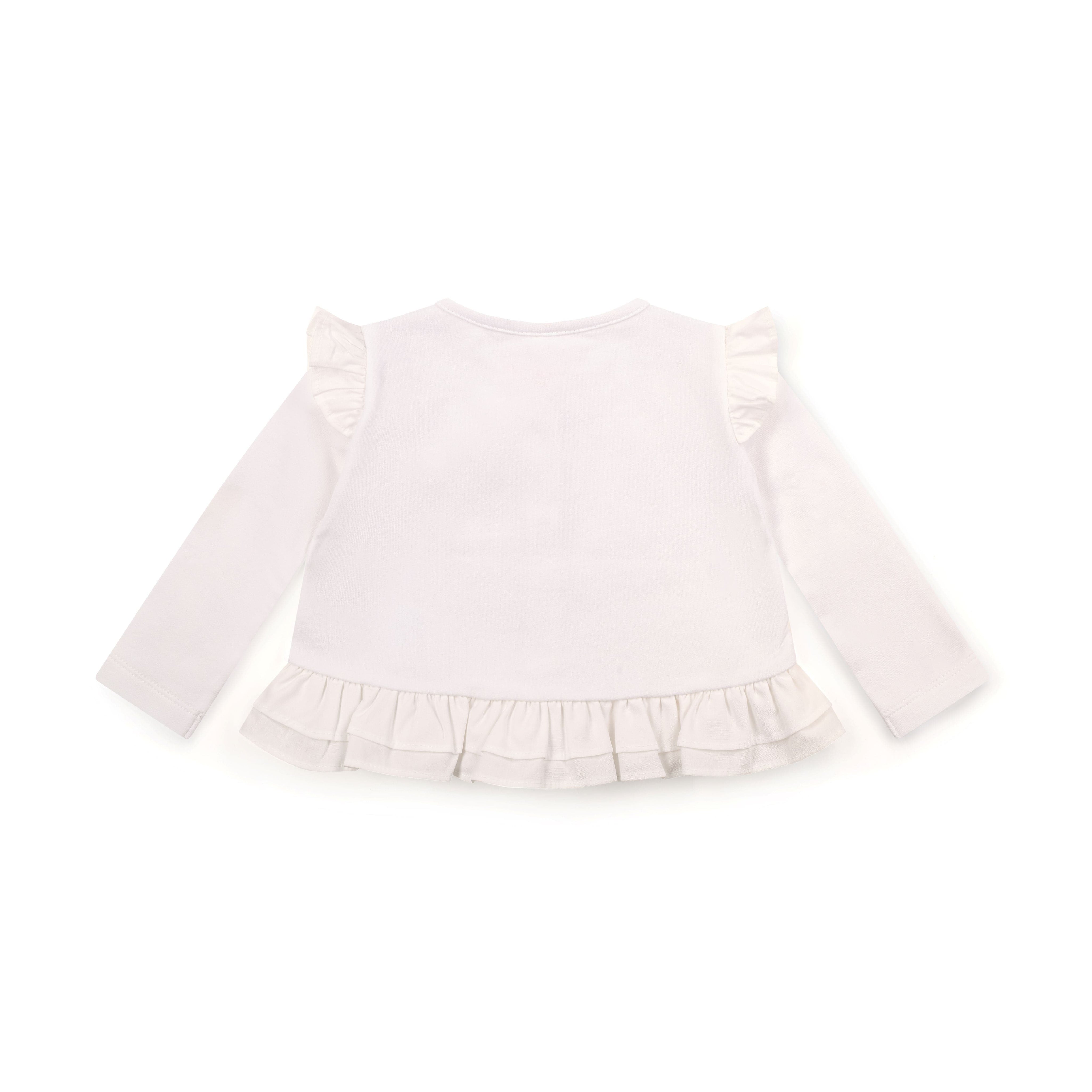LITTLE A - Cutie Frutti Penny Cardigan - White