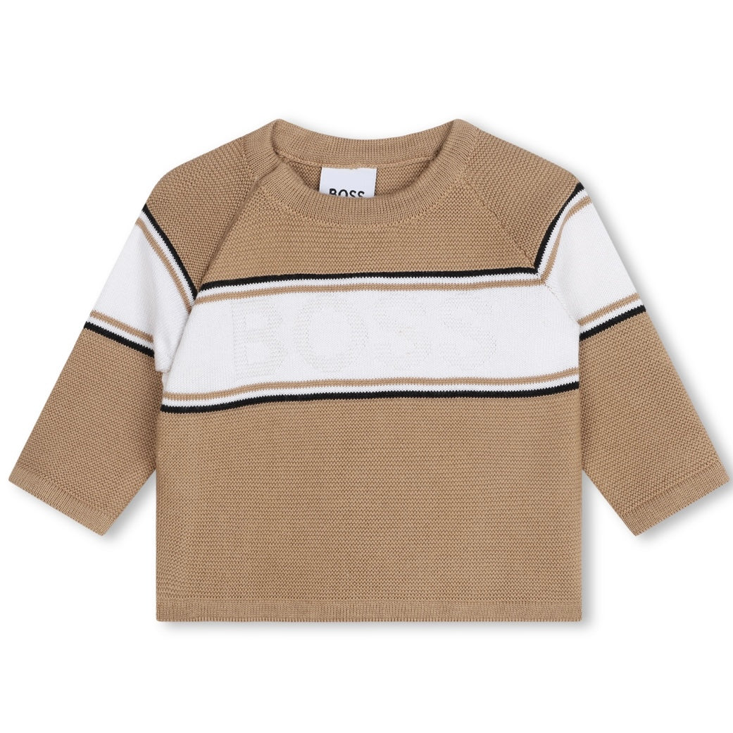 HUGO BOSS - Logo Knit Two Piece -  Tan