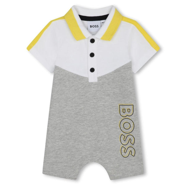 HUGO BOSS - Boss Polo Romper - Grey