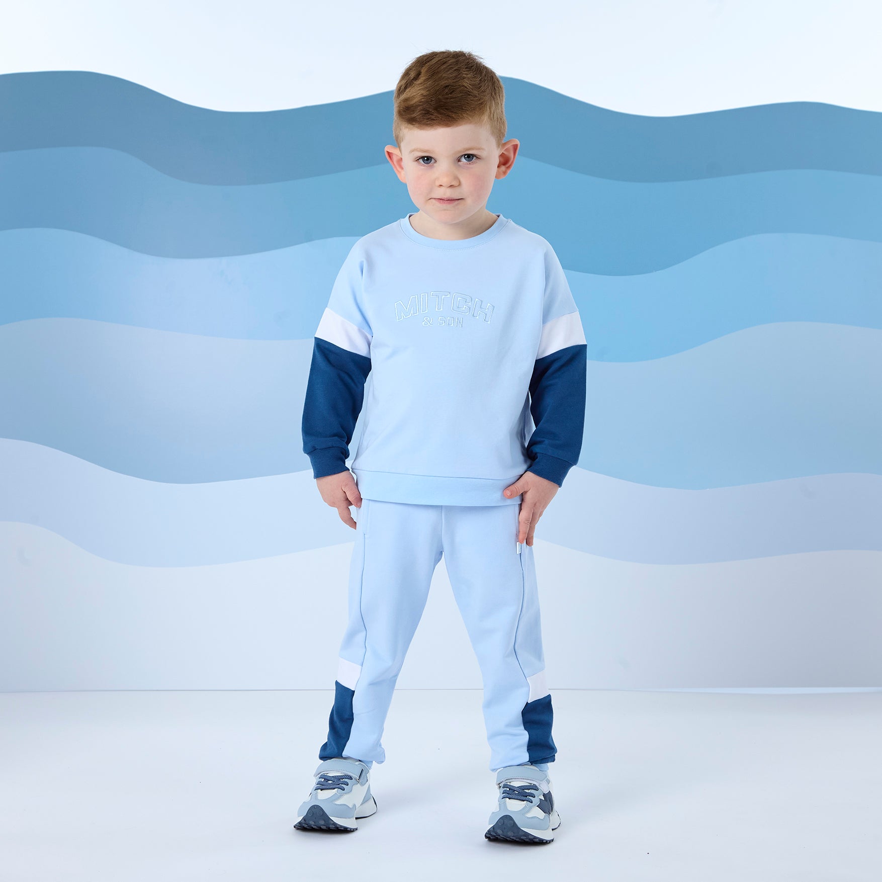 MITCH & SON - Frances Beyond Blue Cut & Sew Tracksuit - Sky Blue