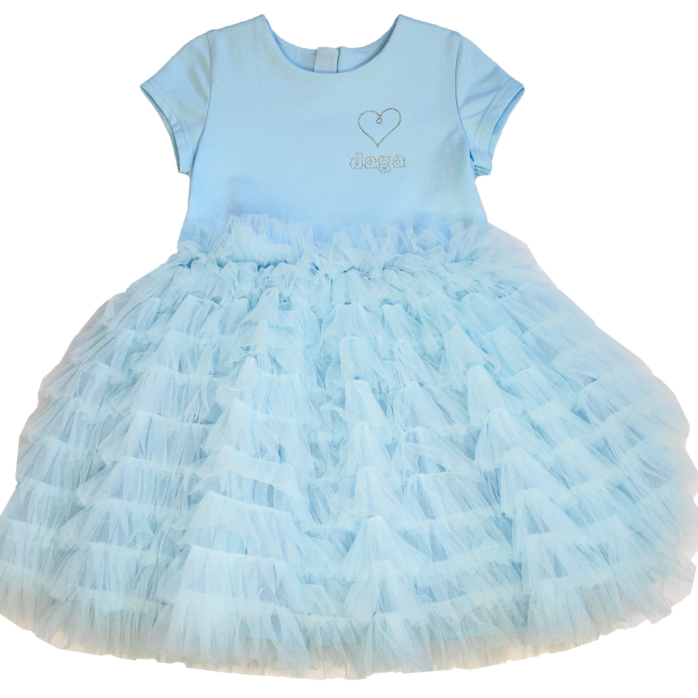 Daga - Ceremony & Elegant Ruffle Dress - Blue