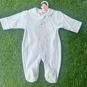 SOFIJA - Double Swan Babygrow - Cream