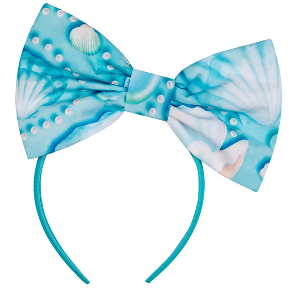 A DEE - Orianna Ocean Pearl Print Headband - Aruba Blue