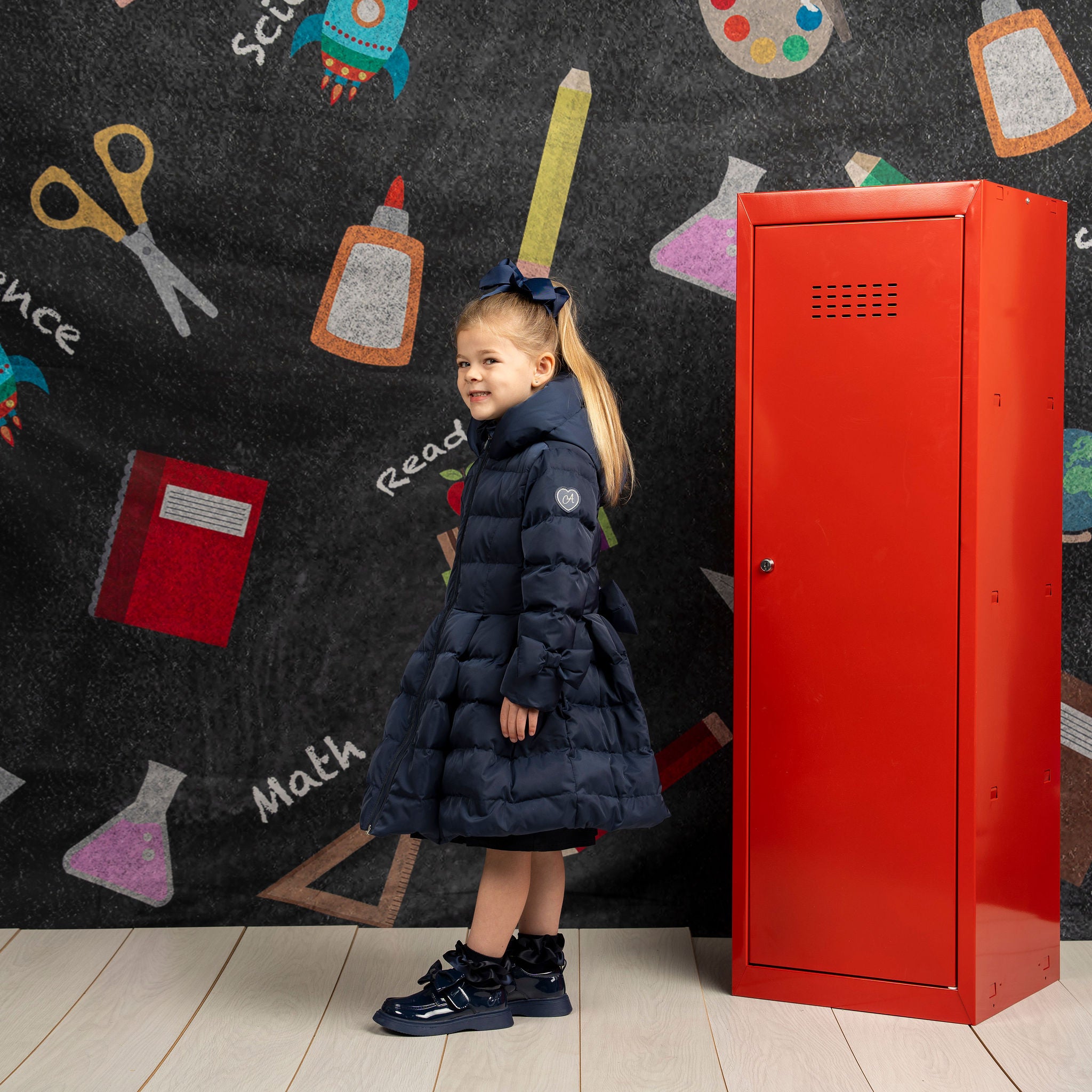 A DEE - Back To School  Joyce Long Jacket - Navy