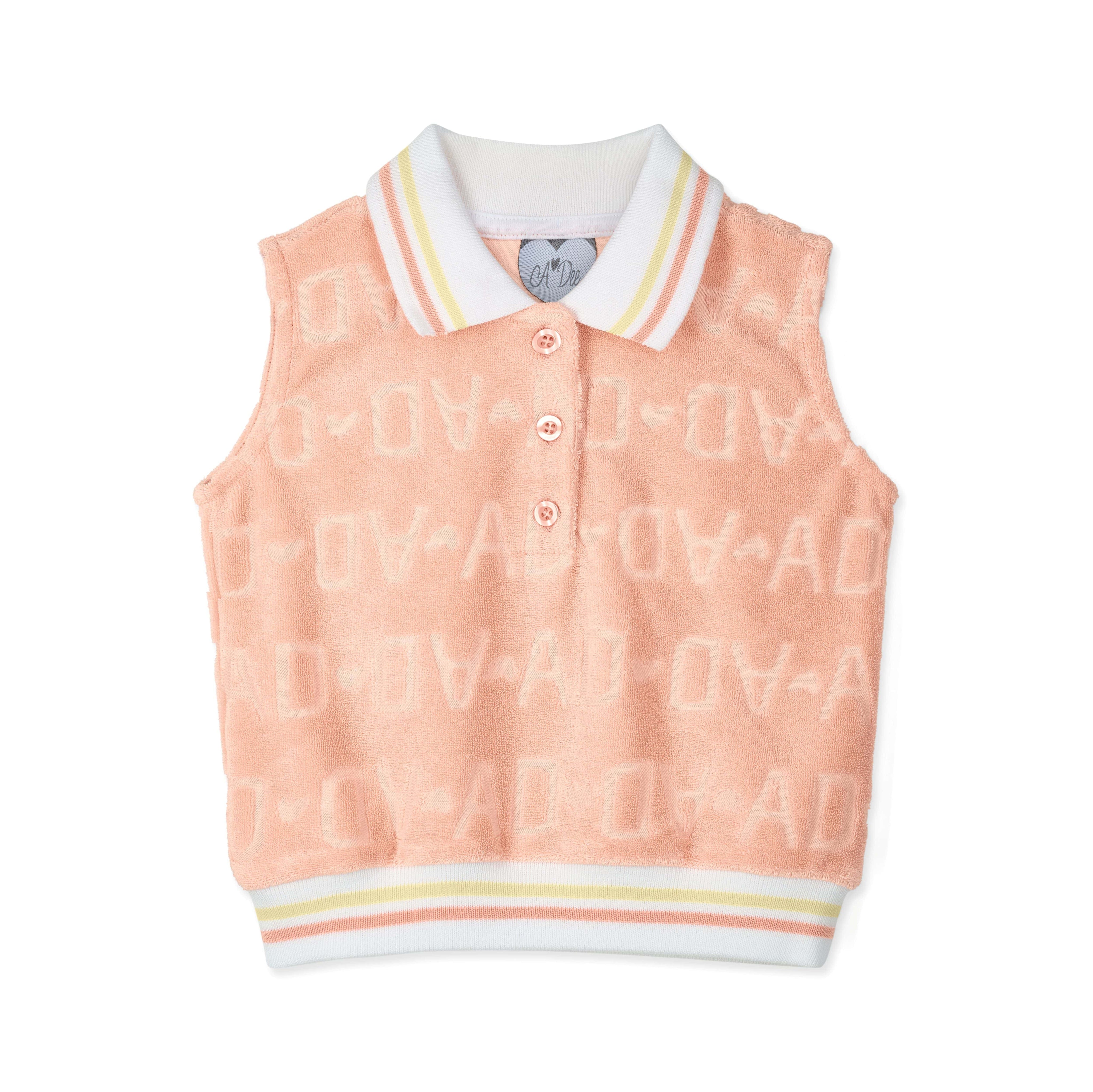 A DEE - Romi Signature Summer Terry Short Set - Peach