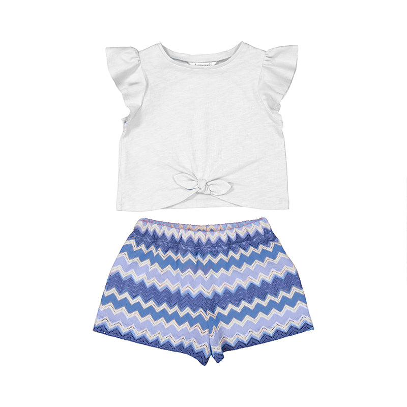 MAYORAL - Knit Short Set - Indigo