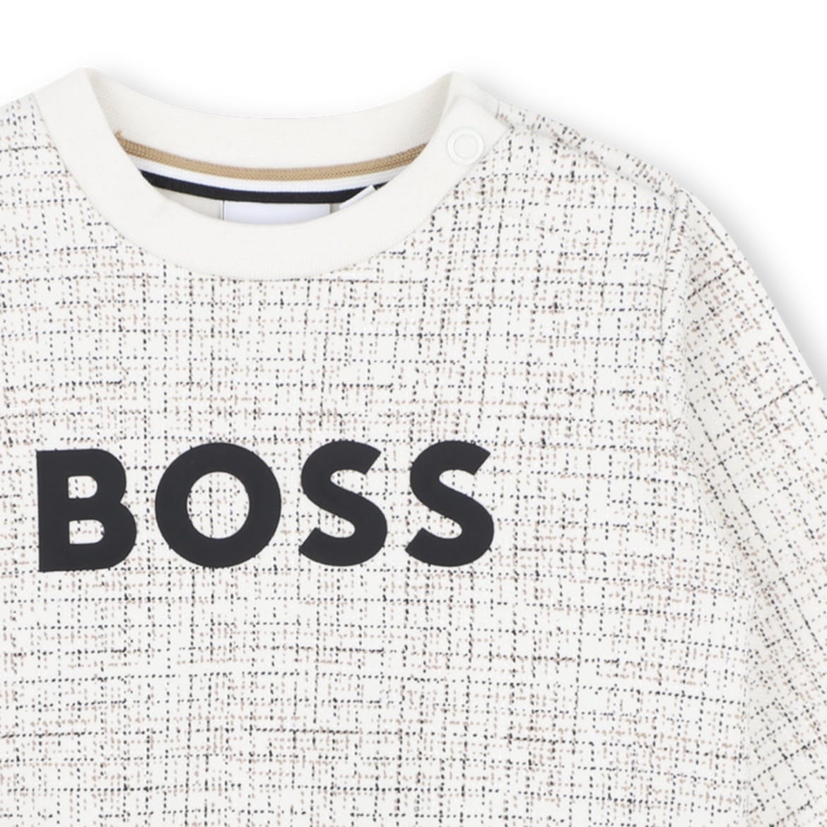 BOSS - Toddler Logo Sweatshirt  -  Ivory