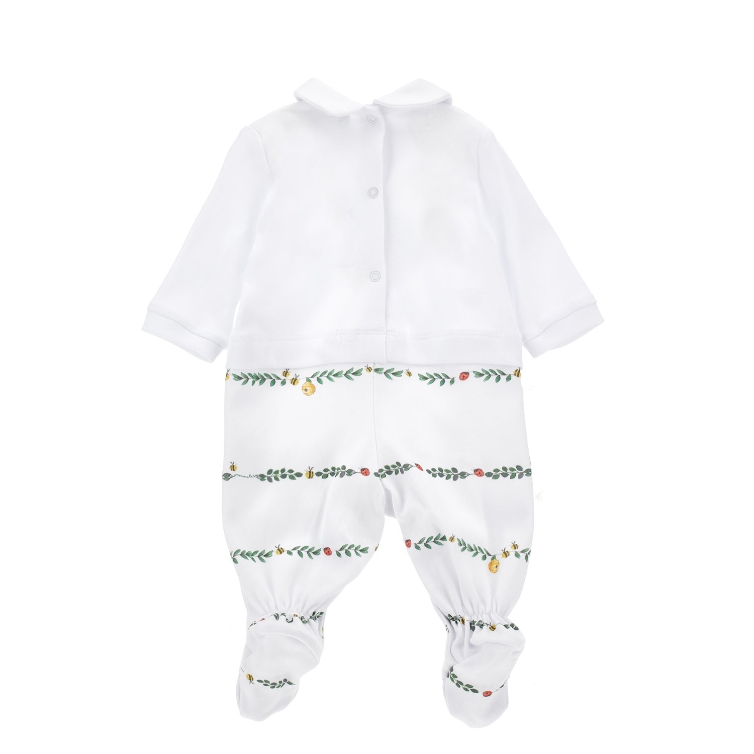 MONNALISA - Frog Babygrow  - White