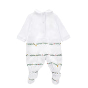 MONNALISA - Frog Babygrow  - White