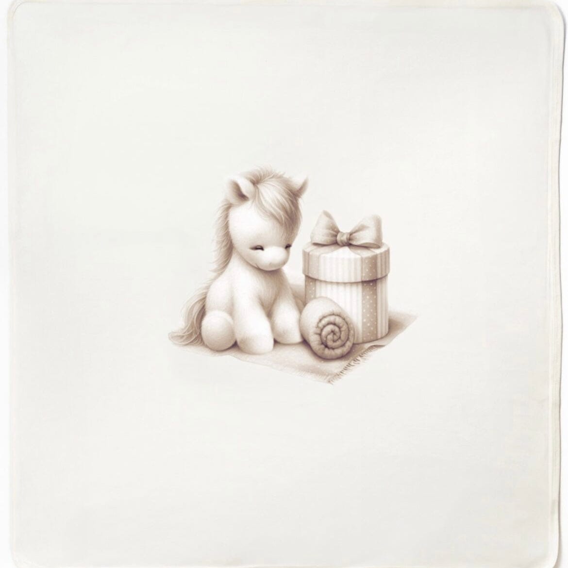 FIRST BABY - Carino Swaddle Blanket - Cream