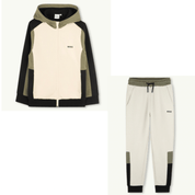 BOSS - Zip Hoodie Colour Block Tracksuit  -  Sand