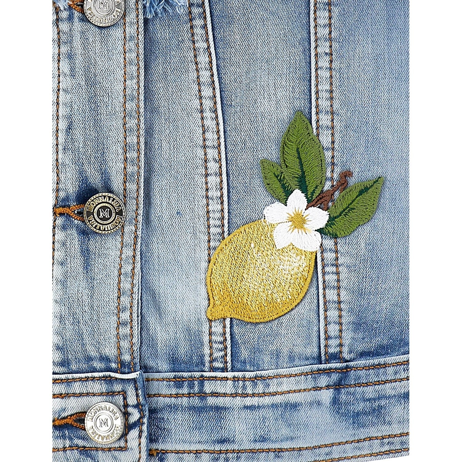 MONNALISA - Tinkerbell Three Piece Denim Set - White