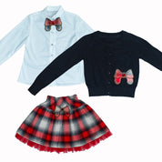 Daga - Not Only Christmas Three Skirt Set & Hairband - Red