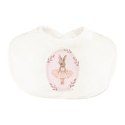 JAMIKS - Velour Eugenie Rabbit Bib - Pink