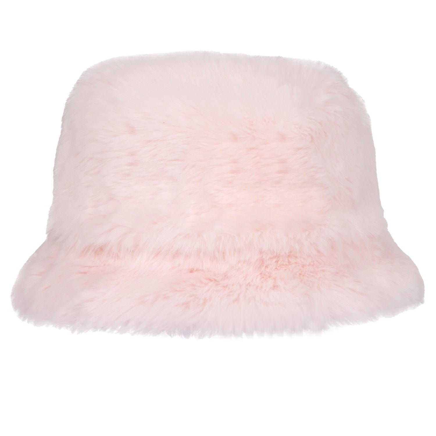 A DEE - Abstract Teddy Sylvia Faux Fur Bucket Hat - Baby Pink