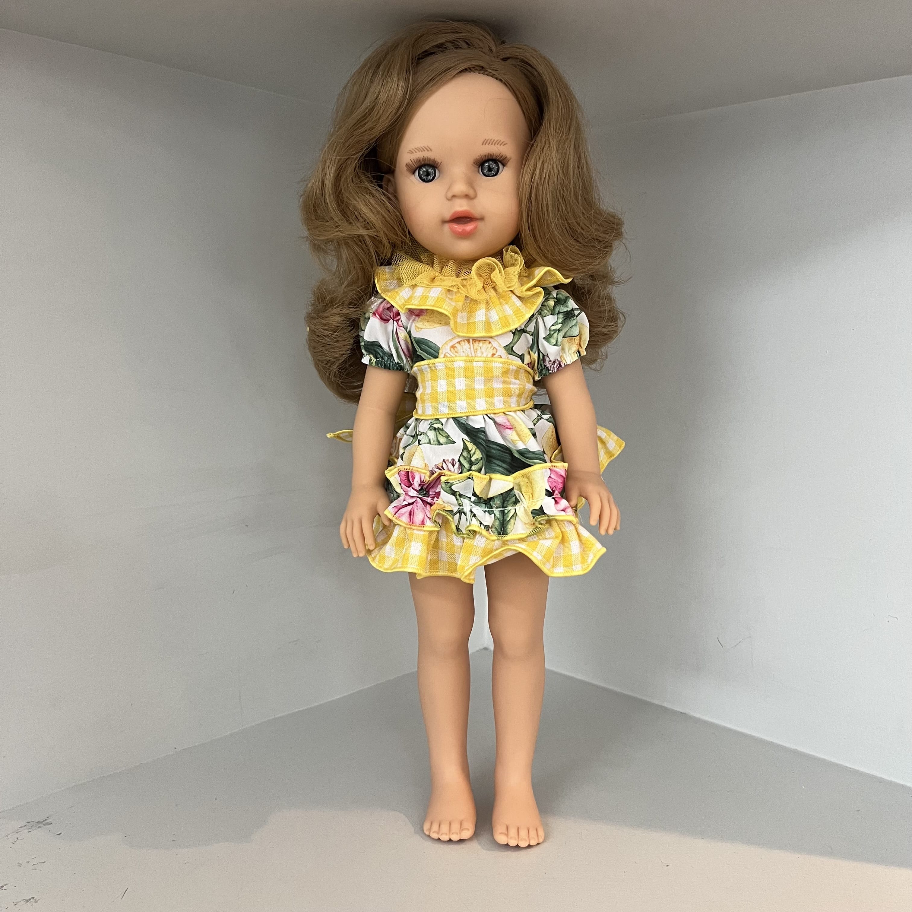 BABINE - Doll Blonde Hair Lemon Dress - Yellow
