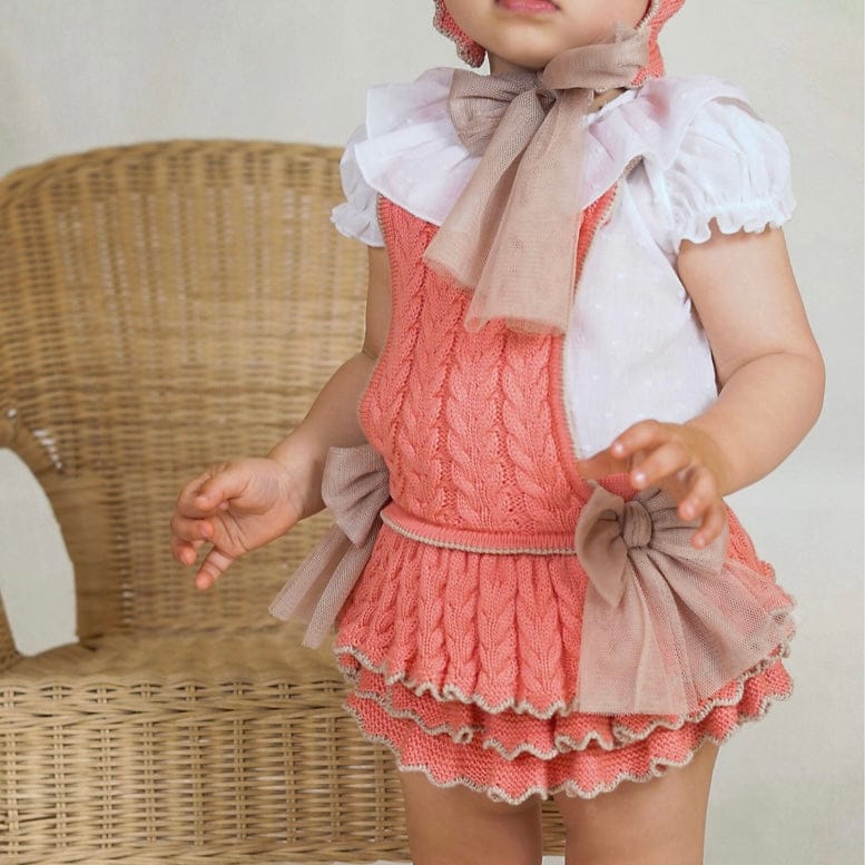 Rahigo - Two Piece Romper Set -  Coral