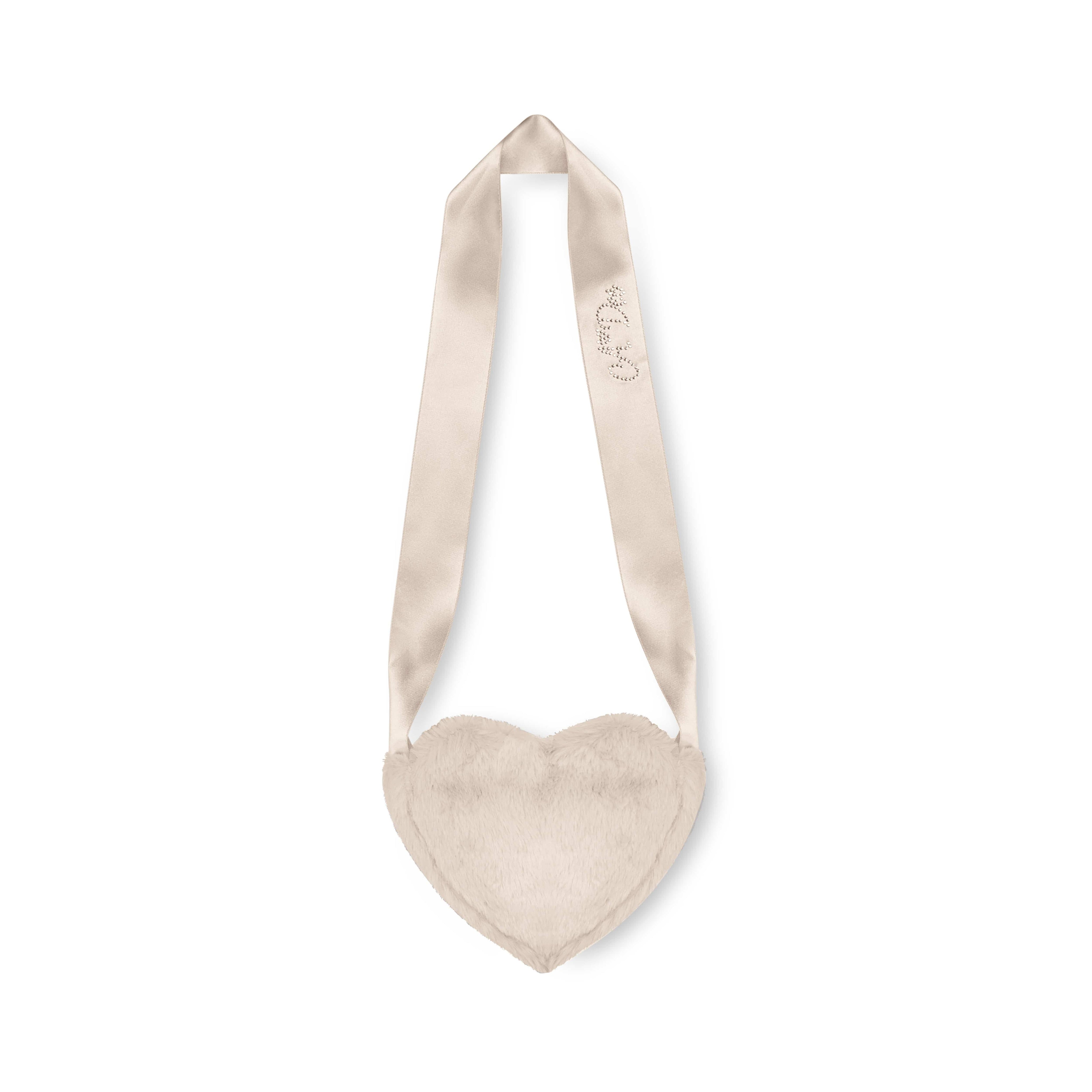 A DEE - Eau De A Dee Alma  Fur Heart Bag - Stone Beige
