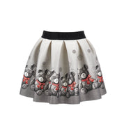 MONNALISA - Teddy Top &  Skirt Set - Red