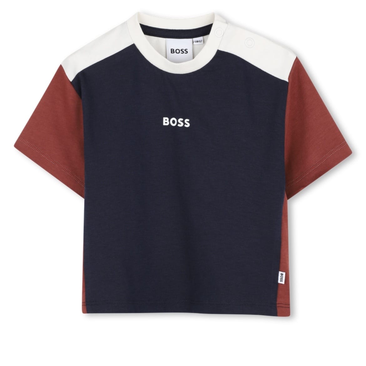 BOSS - Toddler Colour Block Zip Hoodie Three Piece Tracksuit  -  Navy