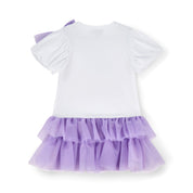 A DEE - Sparkle Pastel Parlour Tulle Frill Dress - White