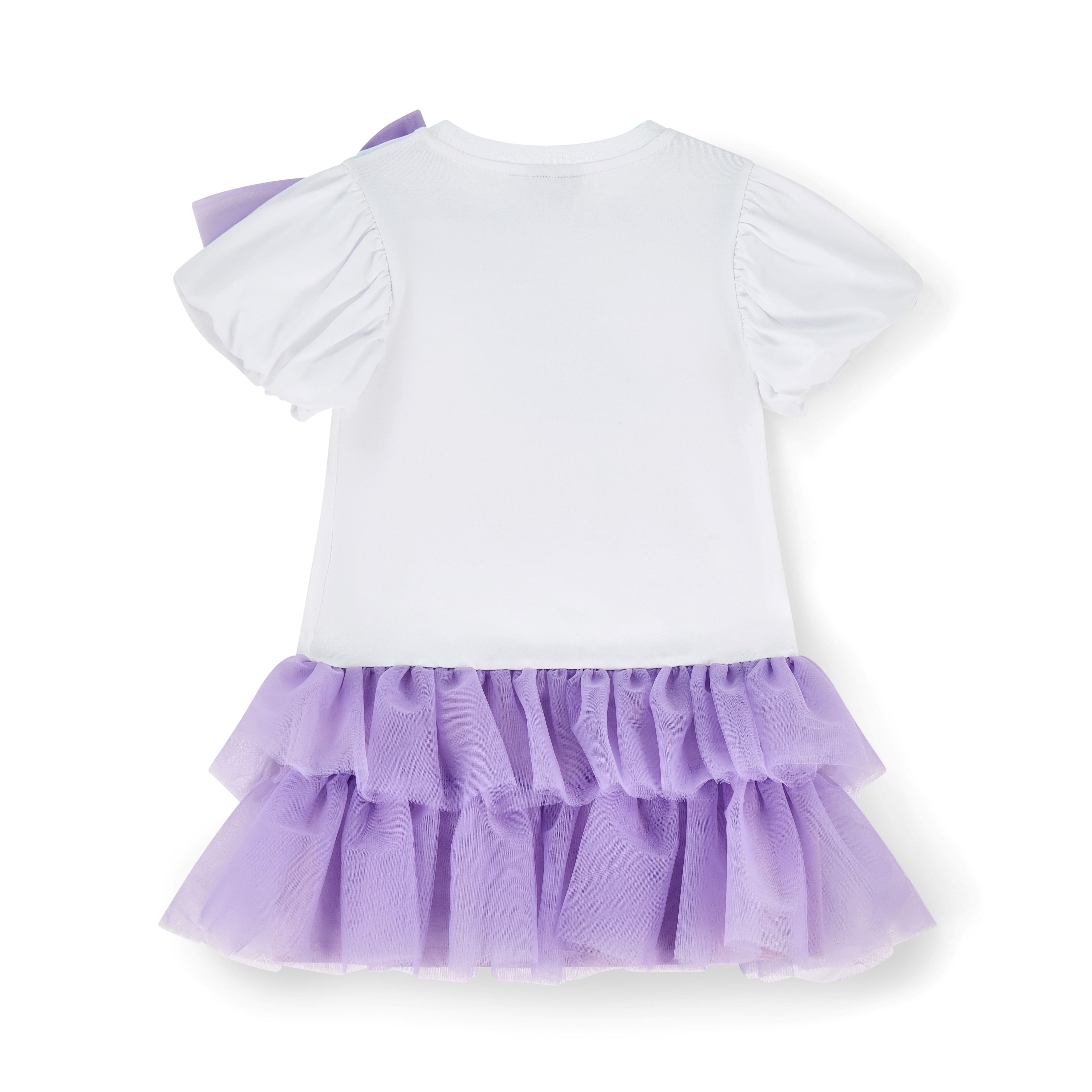 A DEE - Sparkle Pastel Parlour Tulle Frill Dress - White