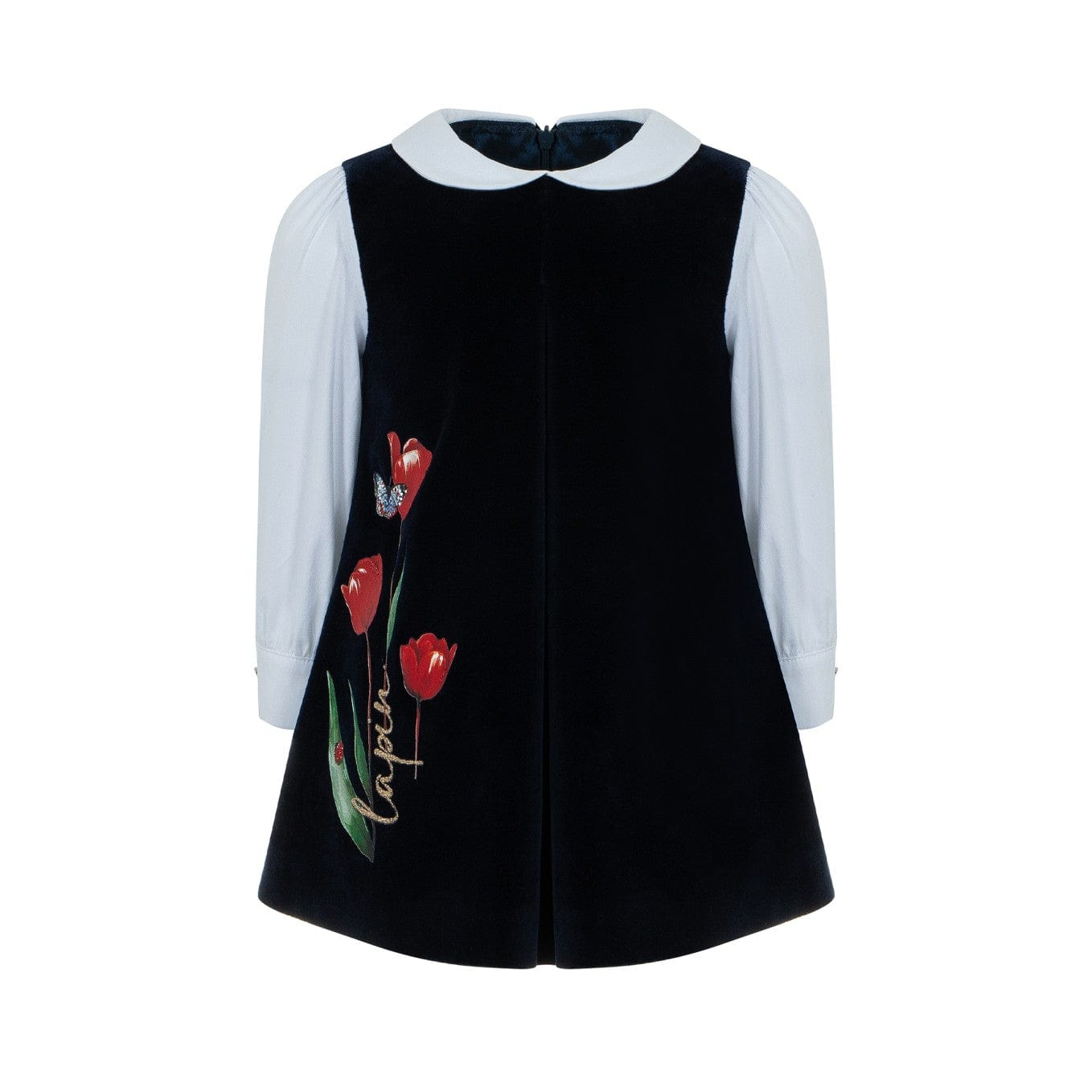 LAPIN HOUSE - Tulip Pinafore Dress - Navy