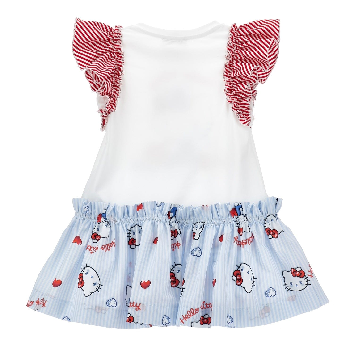 MONNALISA - Hello Kitty Jersey Dress - Blue