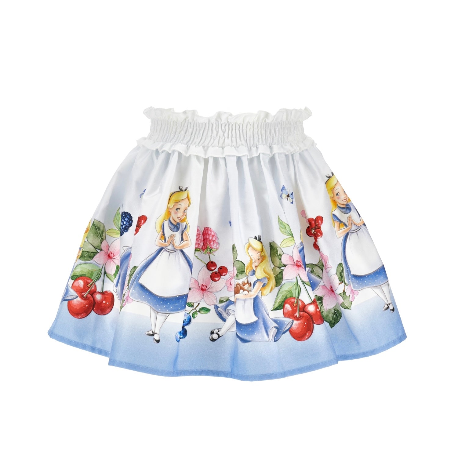 MONNALISA - Alice In Wonderland Skirt Set - Blue