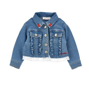 MONNALISA - Winnie The Pooh Bebe Denim Jacket- Blue