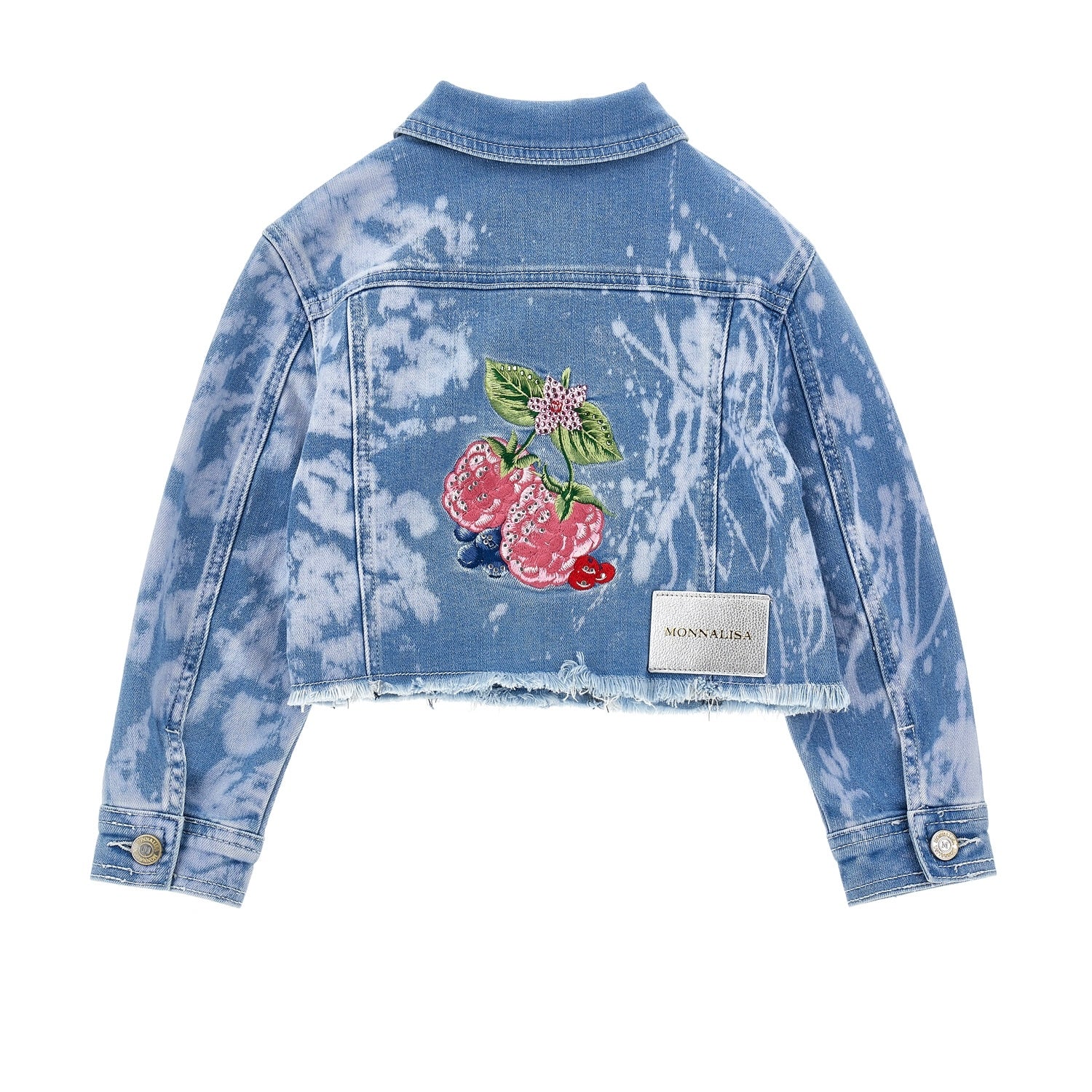 MONNALISA - Alice In Wonderland Denim Jacket - Blue