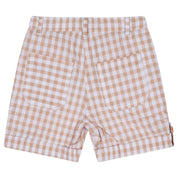 MITCH & SON - Tate Sandy Shores Gingham Polo Set - Sand