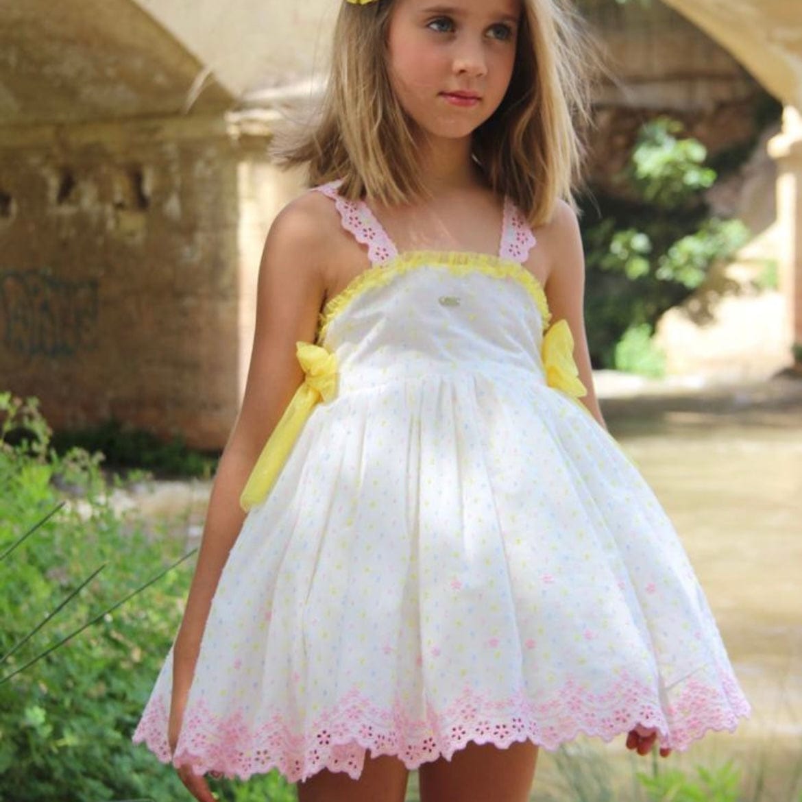 LA AMAPOLA - Silvana Puffball Dress - White