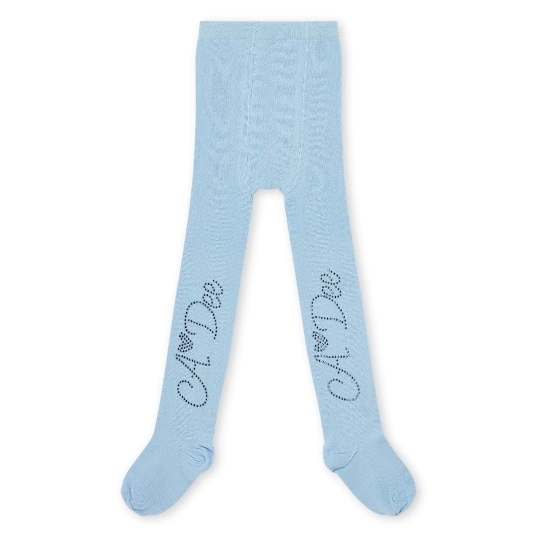 A Dee - Twilight Twirls Lumi Diamante A Dee Logo Tights - Powder Blue