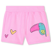 BILLIEBLUSH - Tropical Birds Three Piece Sweatshirt Set - Pink