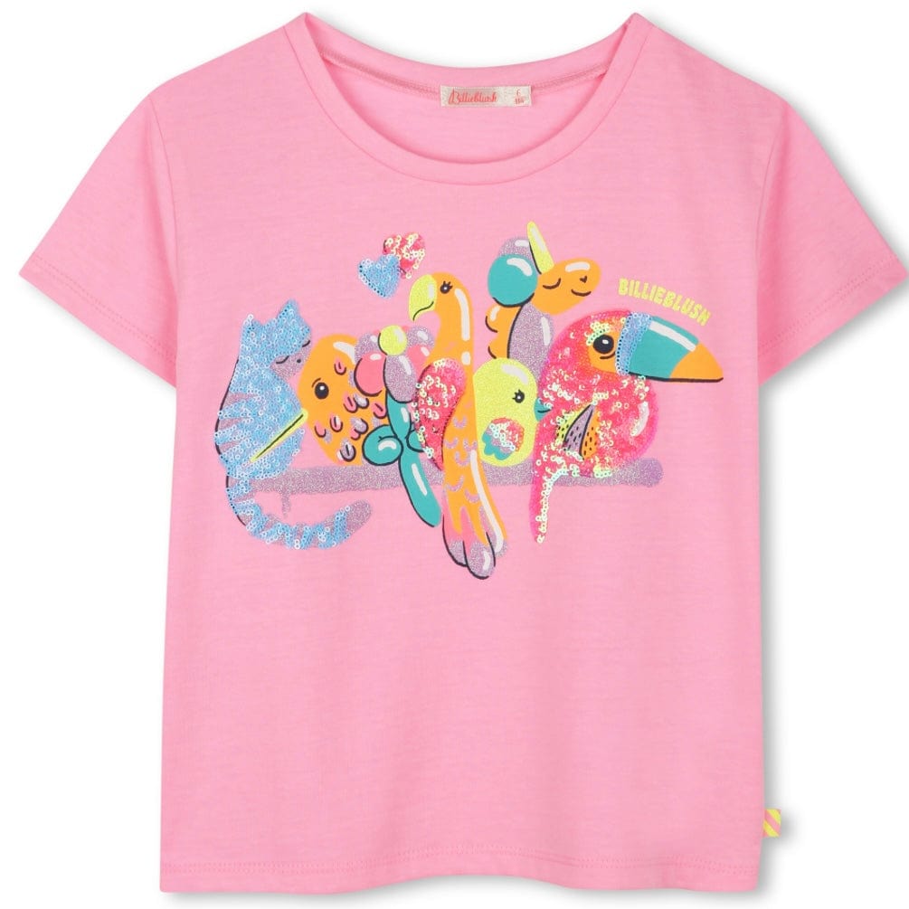 BILLIEBLUSH - Tropical Birds Three Piece Sweatshirt Set - Pink